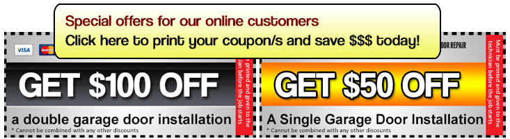 Affordable garage door repair coupons